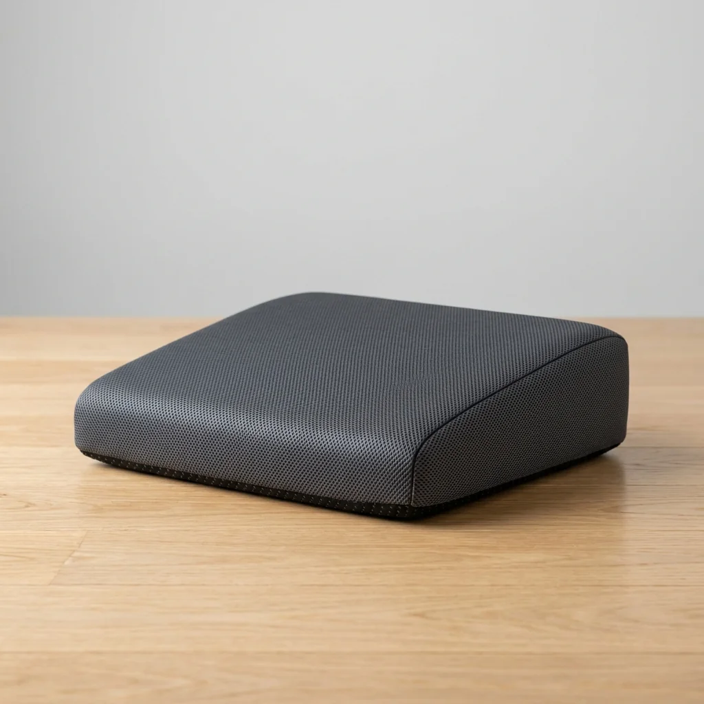 Adjustable angle under desk footrest with textured non slip surface